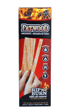 Load image into Gallery viewer, Fatwood Rip N' Burn Fire Starter 1 lb