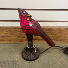 Load image into Gallery viewer, Tiffany Style Cardinal Lamp