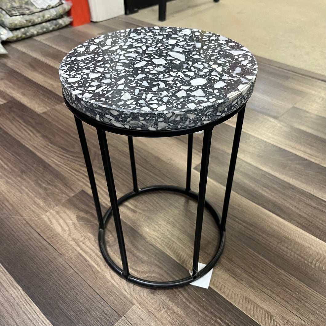 Black Marble Plant Stand - Small