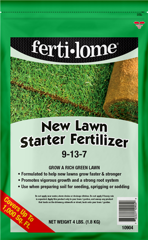 Fertilome New Lawn Starter 9-13-7;  4 lb
