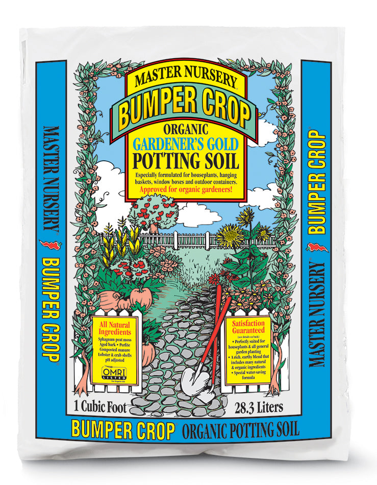 potting mix 8 qt Bumper Crop Organic Potting Soil Gardener Gold 8 qt bag (blue bag) – The  Rock Pile